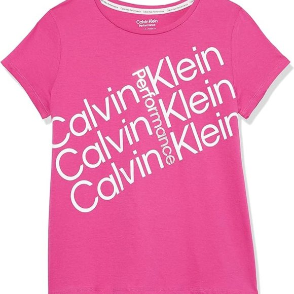 Calvin Klein Performance Other - Calvin Klein Girls' Short Sleeve Active Legacy Logo T-Shirt